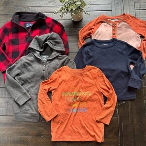 Bundle of boys 4T Fall/Winter Tops